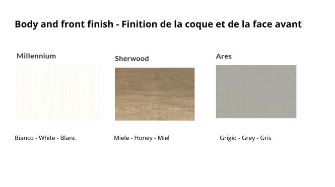 finitions disponibles pour qubo 03 de Hafro Geromin